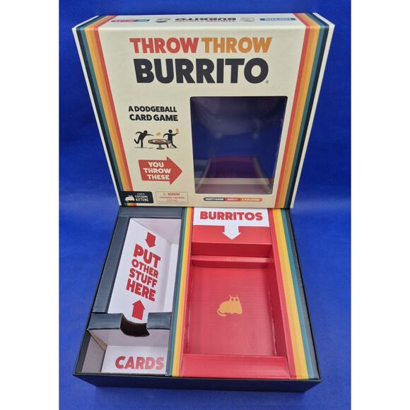 Throw Throw Burrito REPLACEMENT Game Box No Parts - Picture 2 of 4
